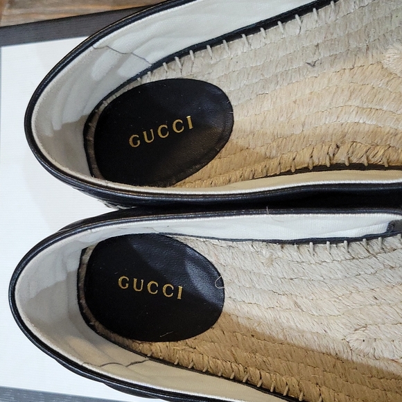 COPY - GUCCI Leather espadrille with Double G - Picture 4 of 9